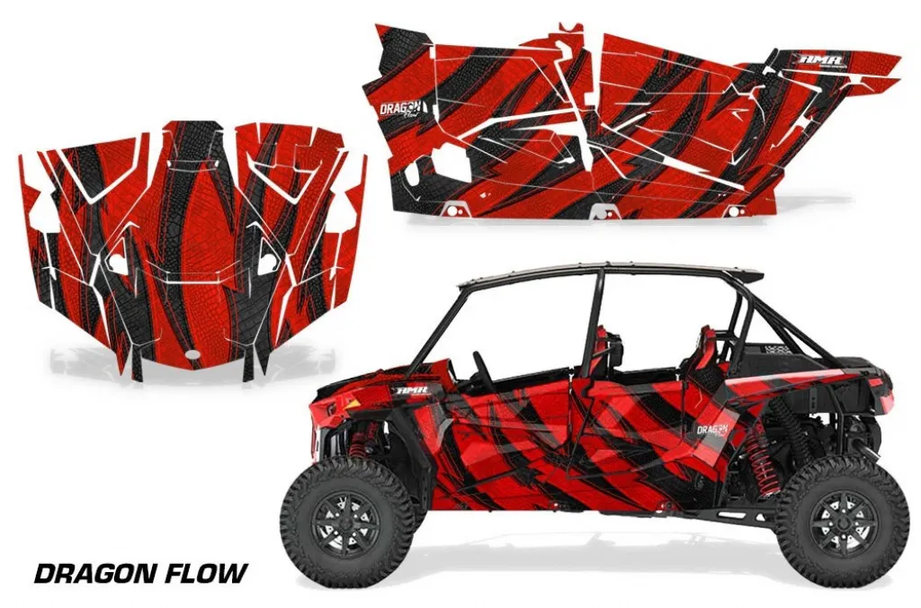 Dragon Flow Rot für Polaris RZR XP EPS 1000 4 Türer 19-23
