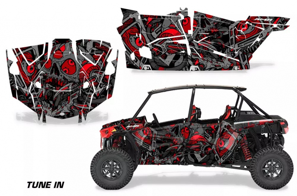 Tune In Rot für Polaris RZR XP EPS 1000 4 Türer 19-23