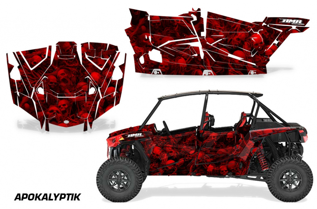 Apokalyptik Rot für Polaris RZR XP EPS 1000 4 Türer 19-23