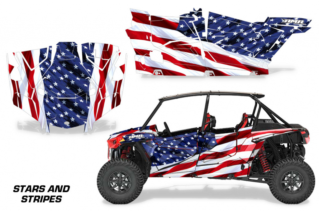 Stars and Stripes für Polaris RZR XP EPS 1000 4 Türer 19-23