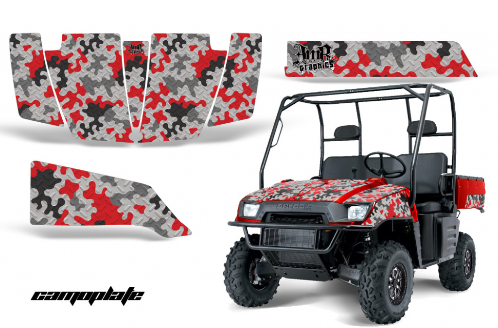 Camoplate Rot für Polaris Ranger 500/700 XP 05-08
