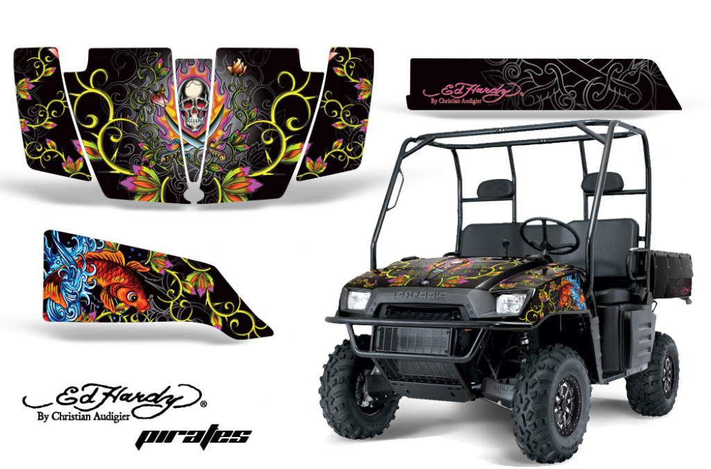 Ed-Hardy - Pirates Silber für Polaris Ranger 500/700 XP 05-08