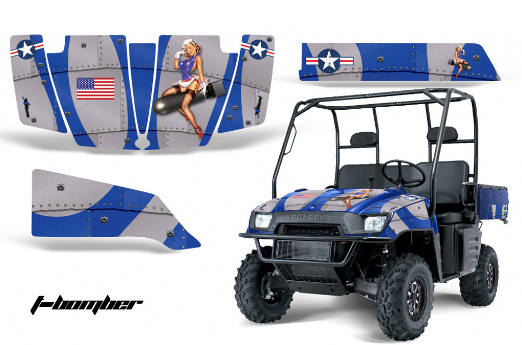 T-Bomber Blau für Polaris Ranger 500/700 XP 05-08