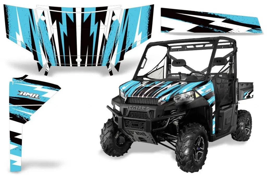 Attack Aqua Blau für Polaris Ranger Diesel 16-17