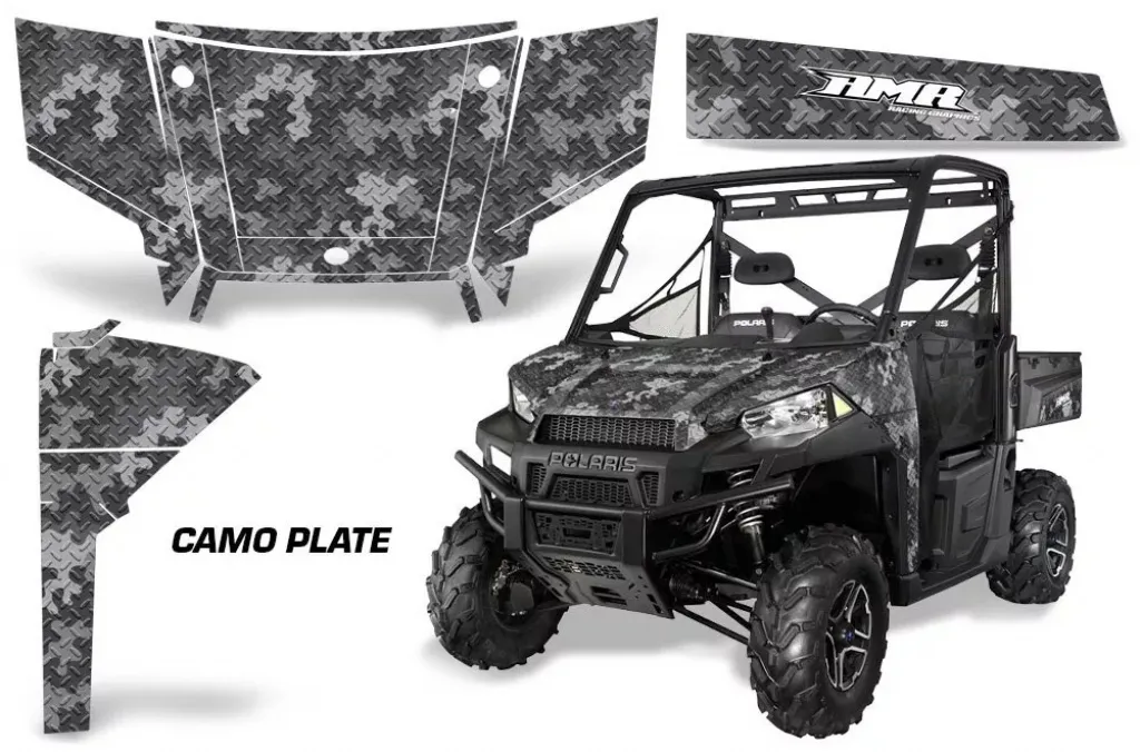 Camoplate Schwarz für Polaris Ranger Diesel 16-17