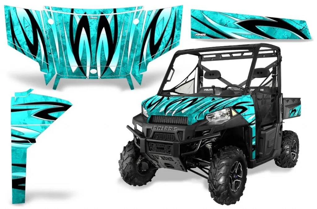 Fade Aqua Blau für Polaris Ranger Diesel 16-17