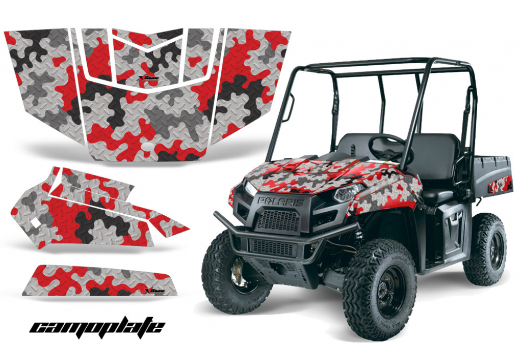 Camoplate Rot für Polaris Ranger EV Electric 09-15