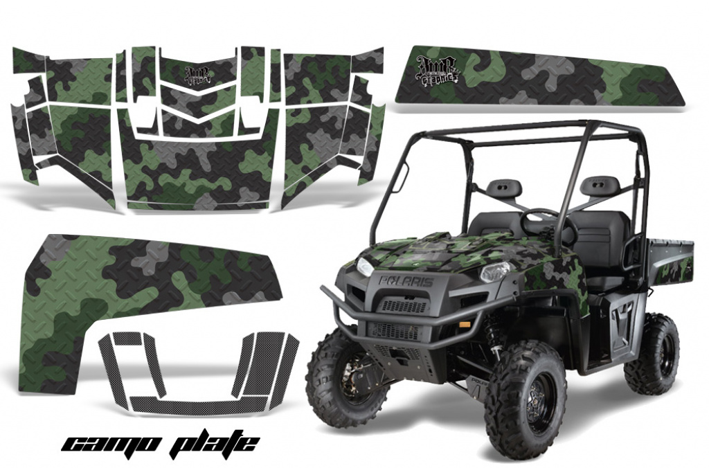 Camoplate Grün für Polaris Ranger XP 2009