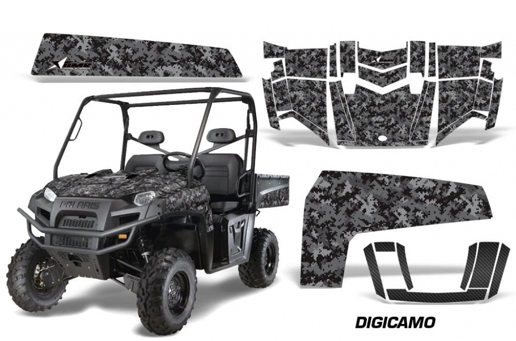 Digicamo Schwarz für Polaris Ranger XP500-900D 10-14