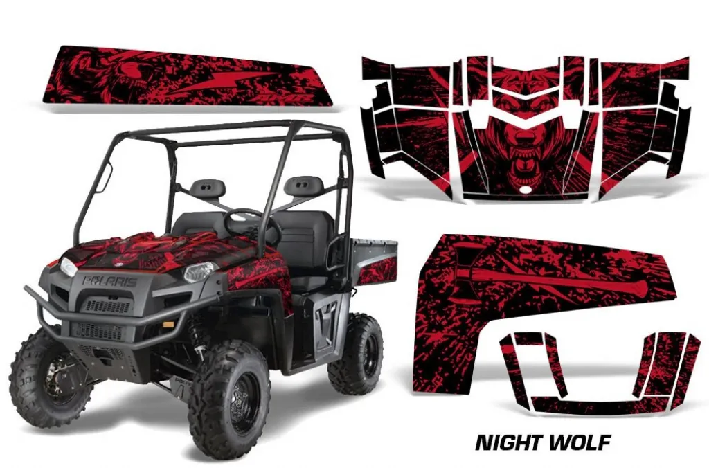 Nightwolf Rot für Polaris Ranger XP500-900D 10-14