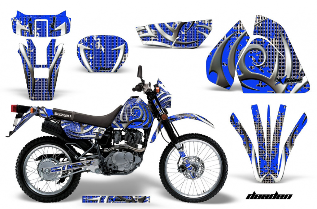 Deaden Blau mit Nummernfeldern für Suzuki DRZ 200 SE 1996-2009