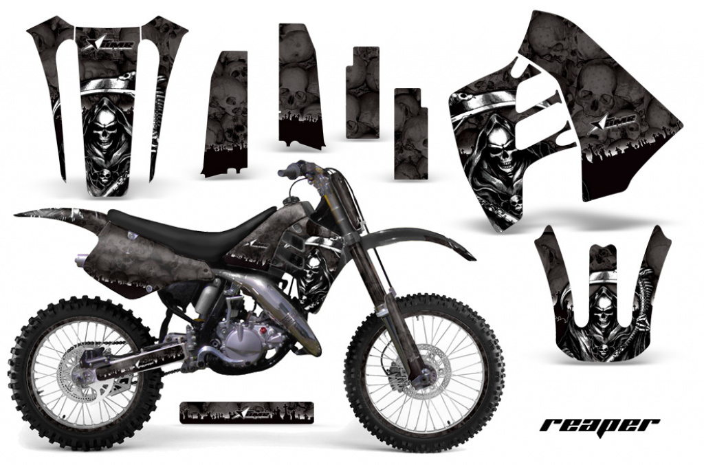 Reaper Schwarz mit Nummernfeldern für Suzuki RM 125 1992