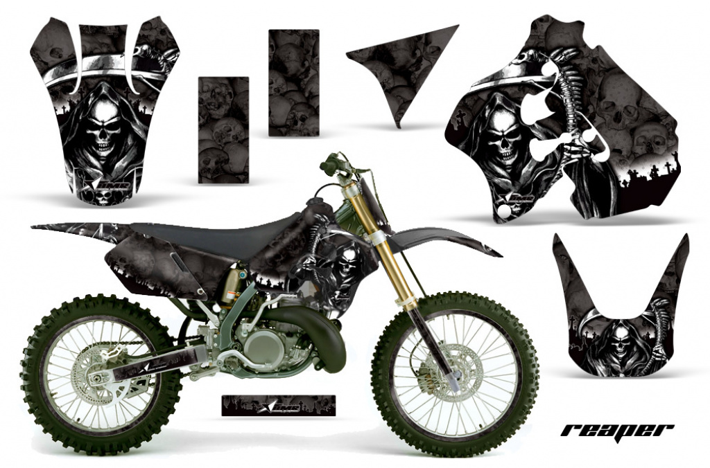 Reaper Schwarz mit Nummernfeldern für Suzuki RM 250 1996-1998