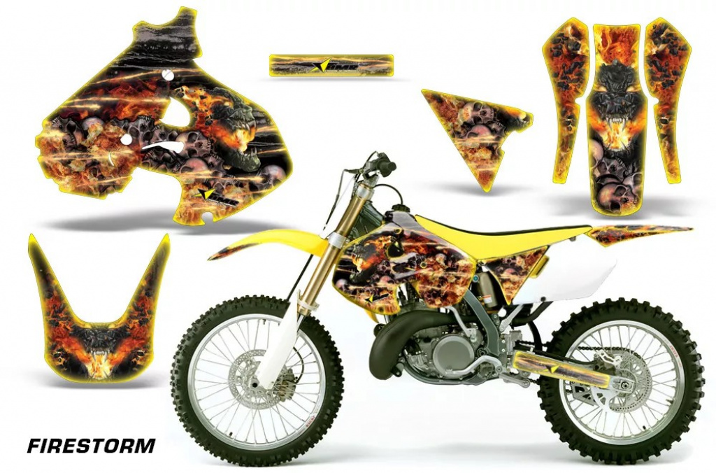 Firestorm Gelb ohne Nummernfeldern für Suzuki RM 250 1999-2000
