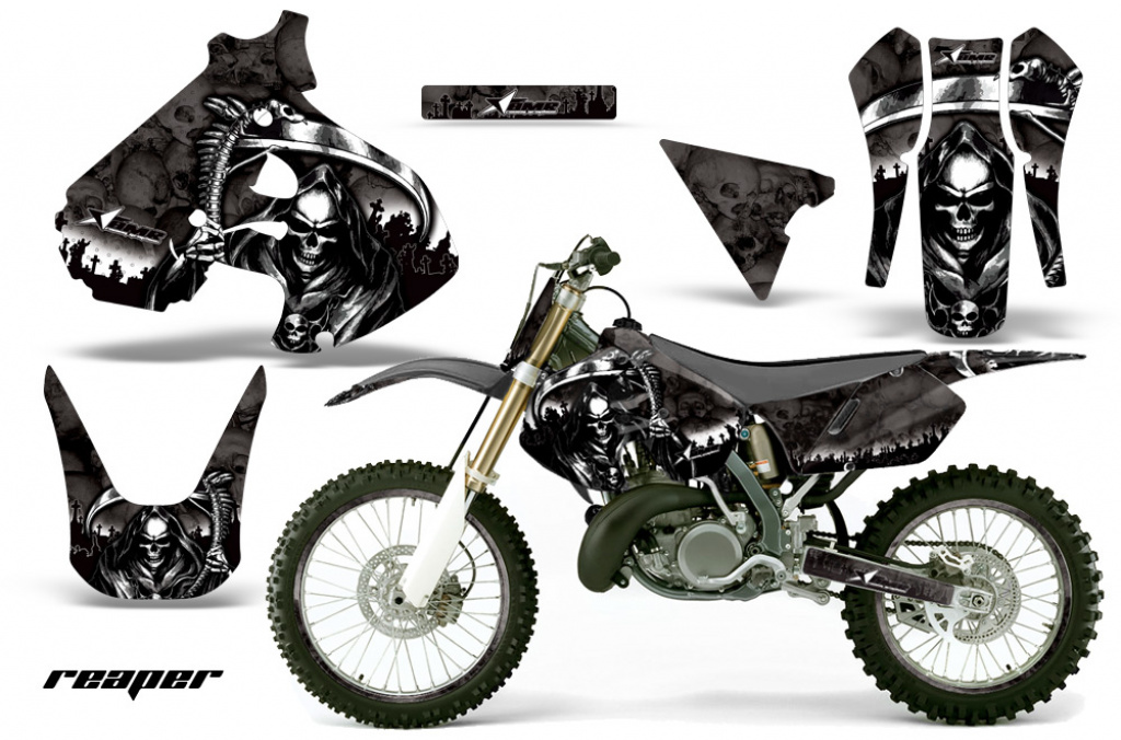 Reaper Schwarz mit Nummernfeldern für Suzuki RM 250 1999-2000