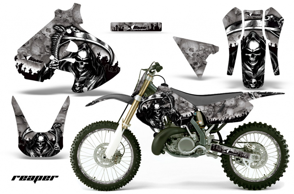Reaper Silber mit Nummernfeldern für Suzuki RM 250 1999-2000