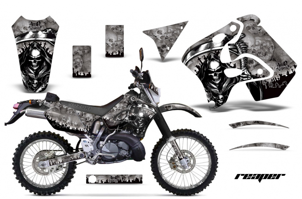 Reaper Silber mit Nummernfeldern für Suzuki RMX 250S 1996-1998