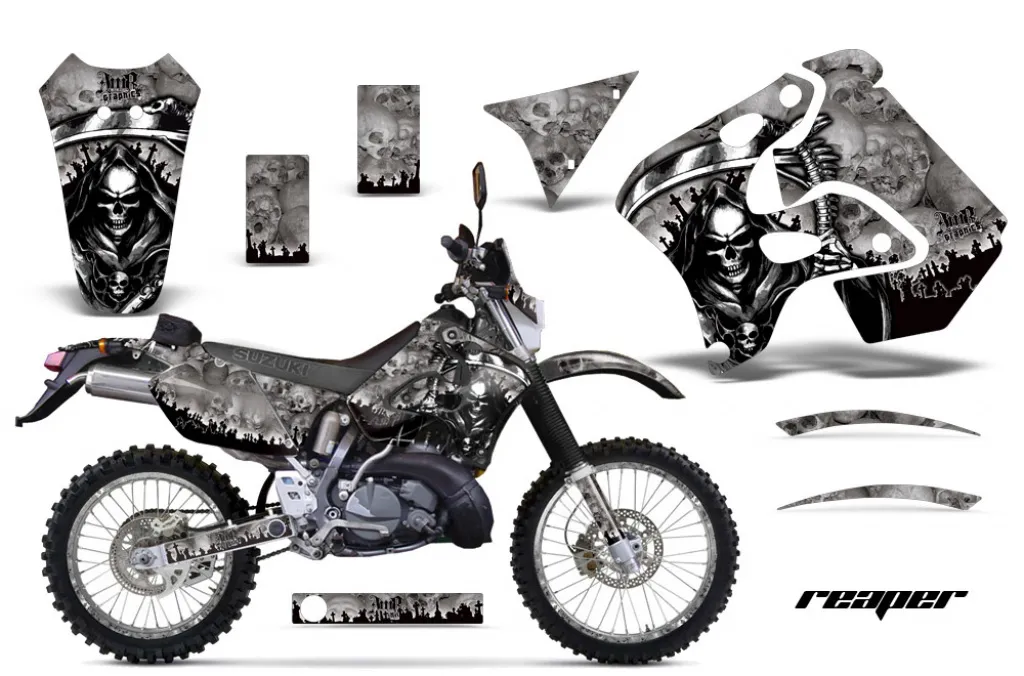 Reaper Silber mit Nummernfeldern für Suzuki RMX 250S 1996-1998