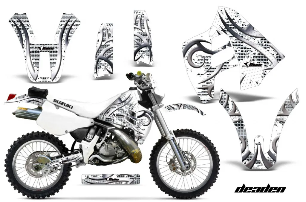 Deaden Weiß ohne Nummernfeldern für Suzuki RMX 250 1989-1998