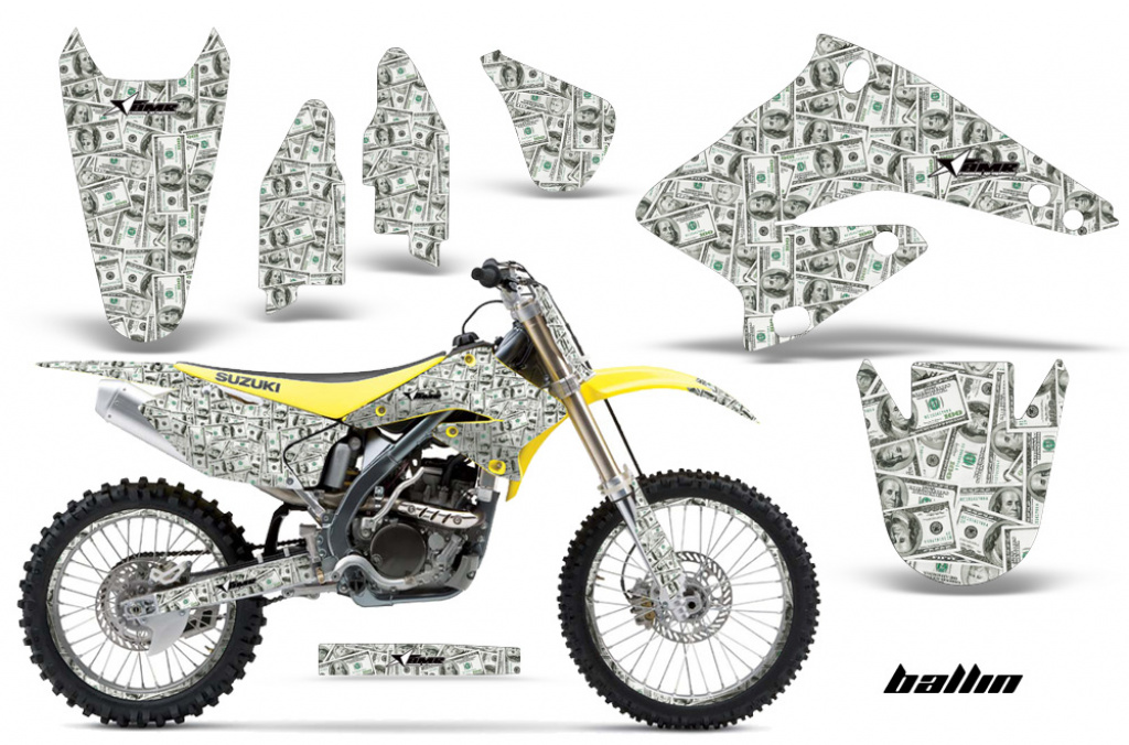 Ballin mit Nummernfeldern für Suzuki RMZ 250 2004-2006