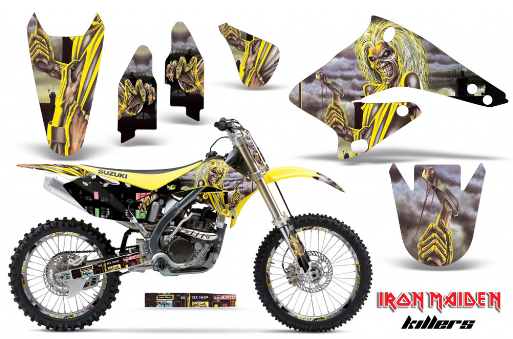 Iron Maiden - Killers mit Nummernfeldern für Suzuki RMZ 250 2004-2006