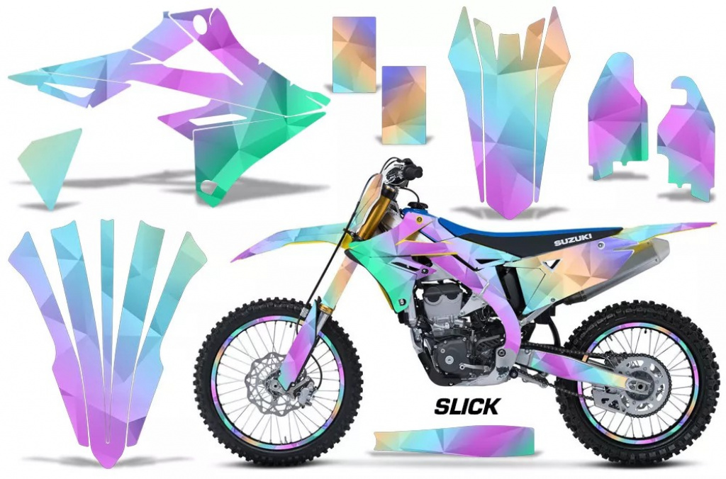 Slick mit Nummernfeldern für Suzuki RMZ 450 2018-2025