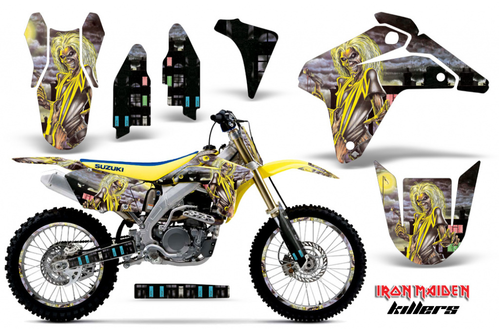 Iron Maiden - Killers mit Nummernfeldern für Suzuki RMZ 450 2005-2006