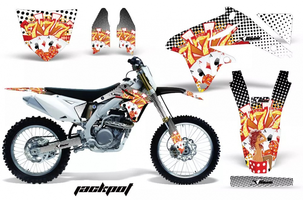 Jackpot Weiß ohne Nummernfeldern für Suzuki RMZ 450 2008-2017
