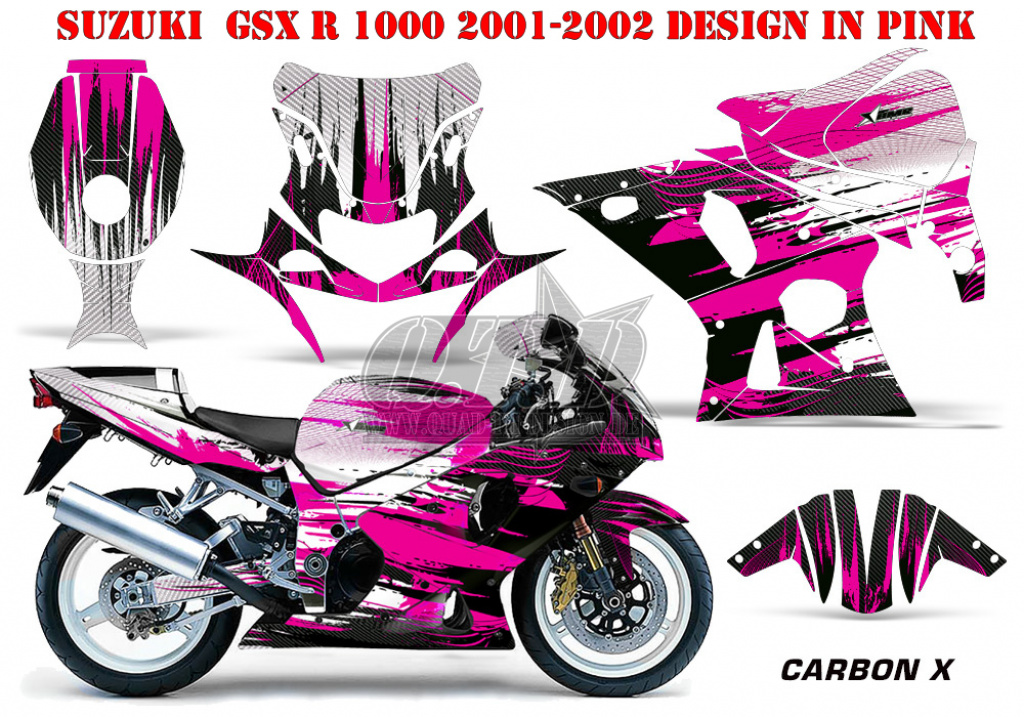 Carbon-X Pink for Suzuki GSX R 1000 2001-2002