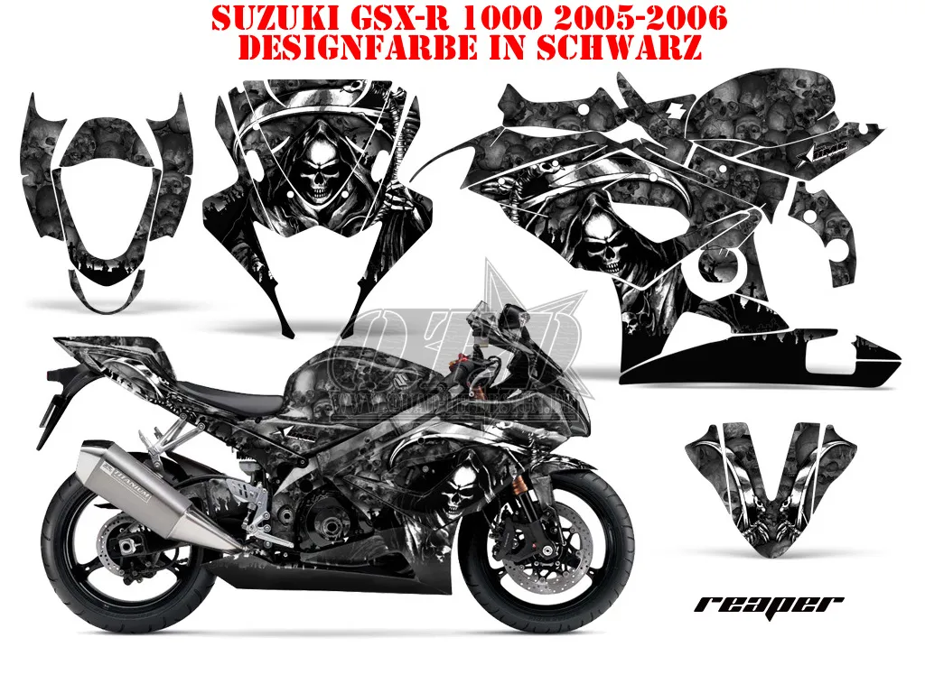 Reaper Schwarz für Suzuki GSX R 1000 2005-2006