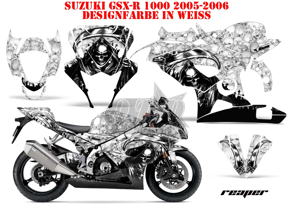 Reaper Weiß für Suzuki GSX R 1000 2005-2006