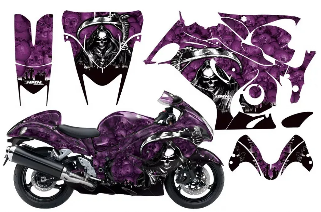 Reaper Lila für Suzuki GSX R 1300 Hayabusa 2008-2018