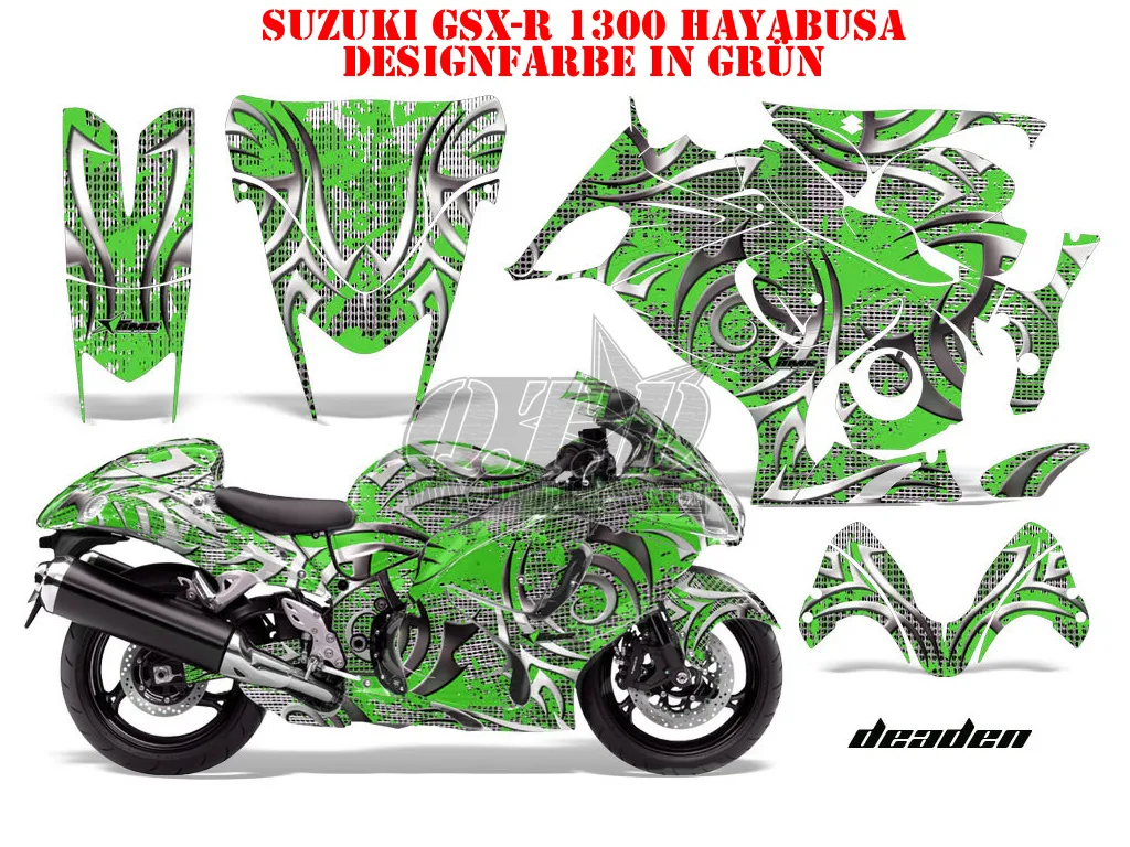 Deaden Grün Suzuki GSX R 1300 Hayabusa 2008-2018