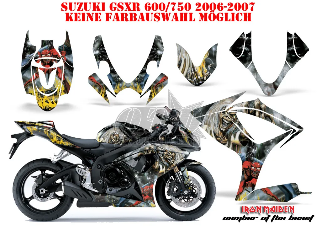 Iron Maiden - Number of the beast für Suzuki GSXR 600/750 2006-2007