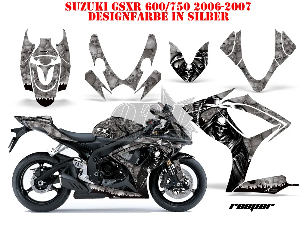 Reaper Silber für Suzuki GSXR 600/750 2006-2007