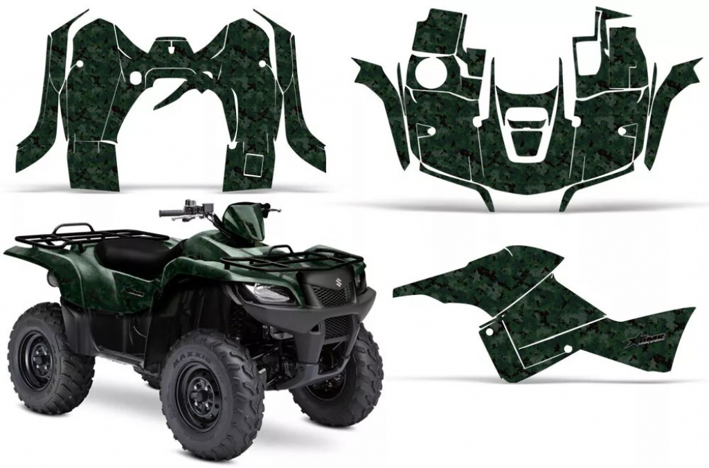 Digicamo Grün für Suzuki KingQuad LT-A 500/700/750 AXI bis 2018