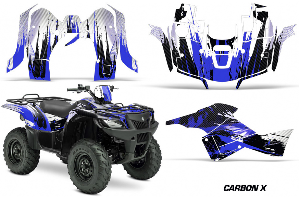 Cabon-X Blau für Suzuki KingQuad LT-A 500/700/750 AXI bis 2018