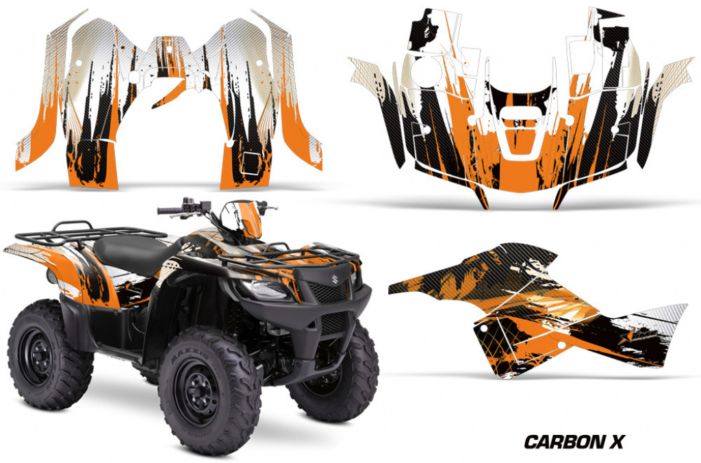 Cabon-X Orange für Suzuki KingQuad LT-A 500/700/750 AXI bis 2018