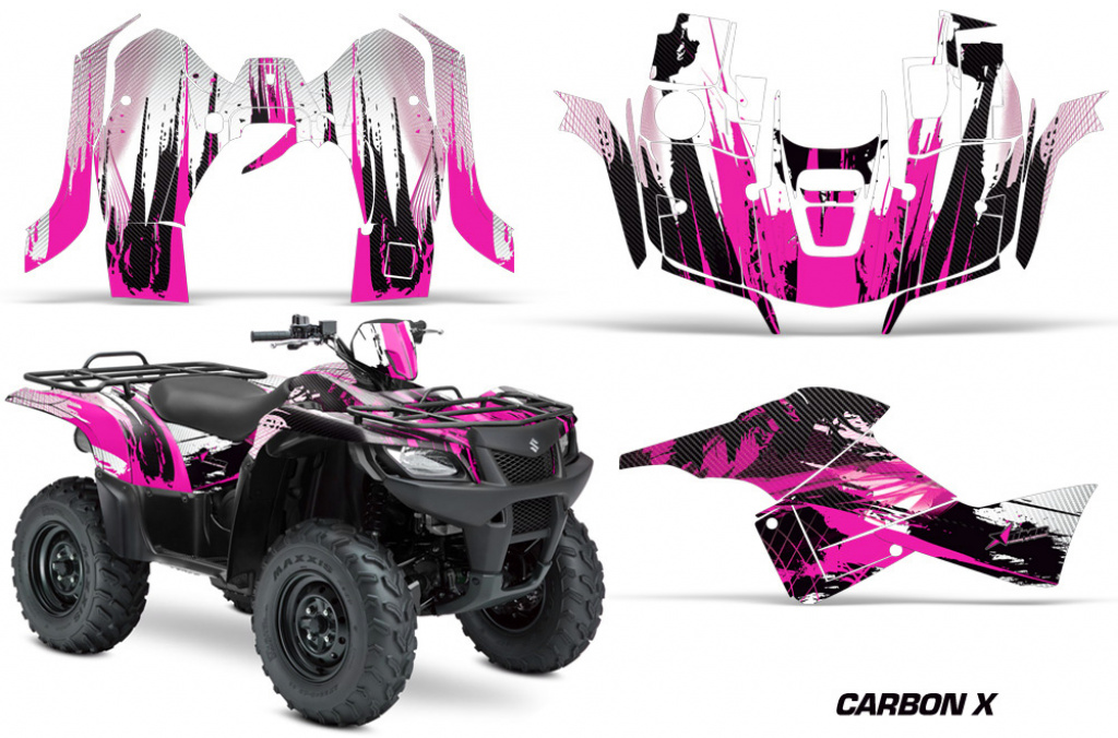 Cabon-X Pink für Suzuki KingQuad LT-A 500/700/750 AXI bis 2018