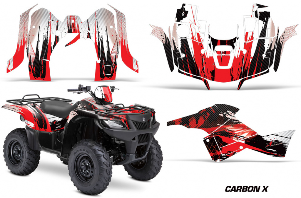 Cabon-X Rot für Suzuki KingQuad LT-A 500/700/750 AXI bis 2018