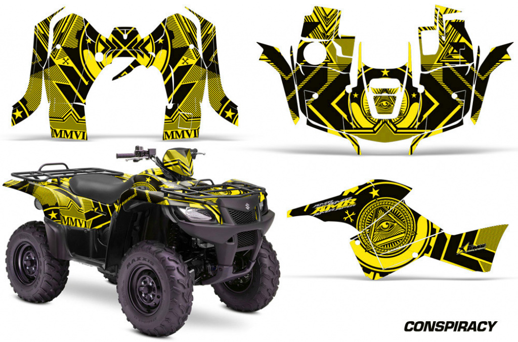 Conspiracy Gelb für Suzuki KingQuad LT-A 500/700/750 AXI bis 2018