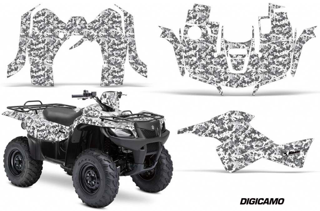 Digicamo Weiß für Suzuki KingQuad LT-A 500/700/750 AXI bis 2018