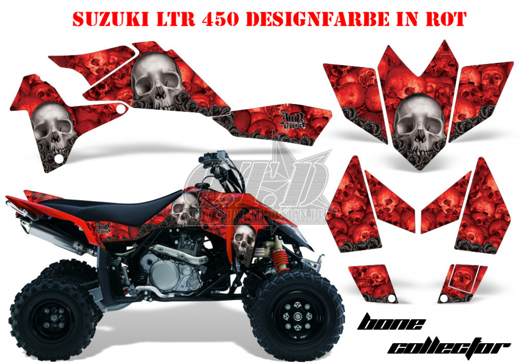 Bone Collector Rot für Suzuki LTR 450