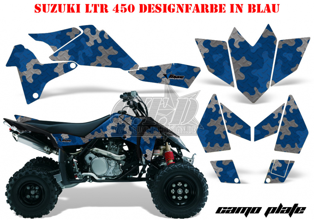 Camoplate Blau für Suzuki LTR 450