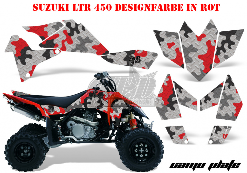 Camoplate Rot für Suzuki LTR 450