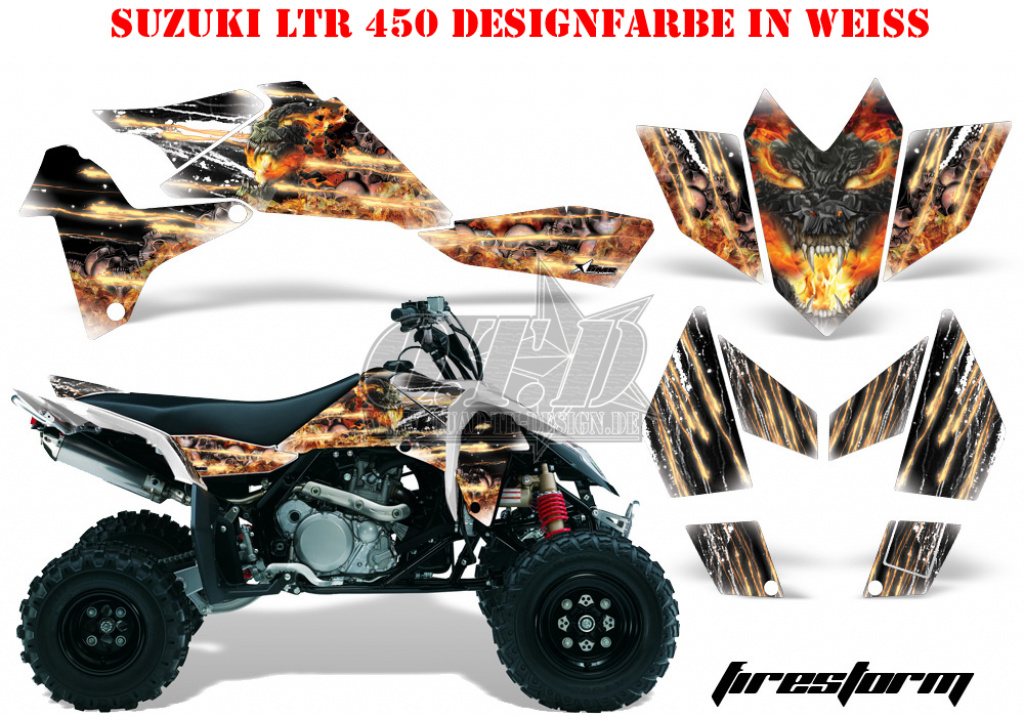 Firestorm Weiß für Suzuki LTR 450