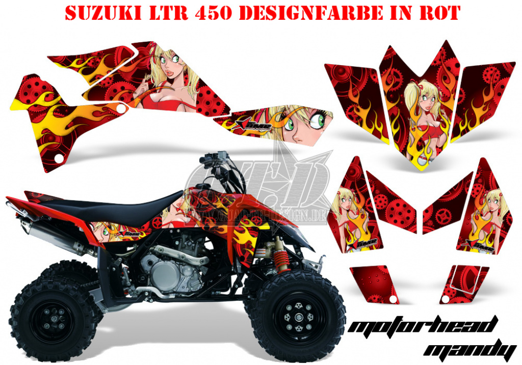 Motorhead Mandy Rot für Suzuki LTR 450