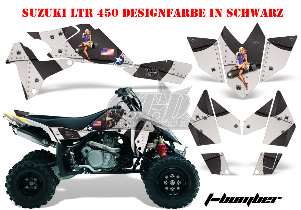 T-Bomber Schwarz für Suzuki LTR 450