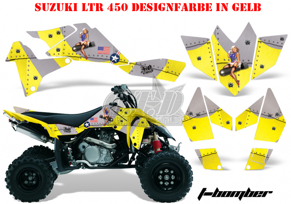 T-Bomber Gelb für Suzuki LTR 450