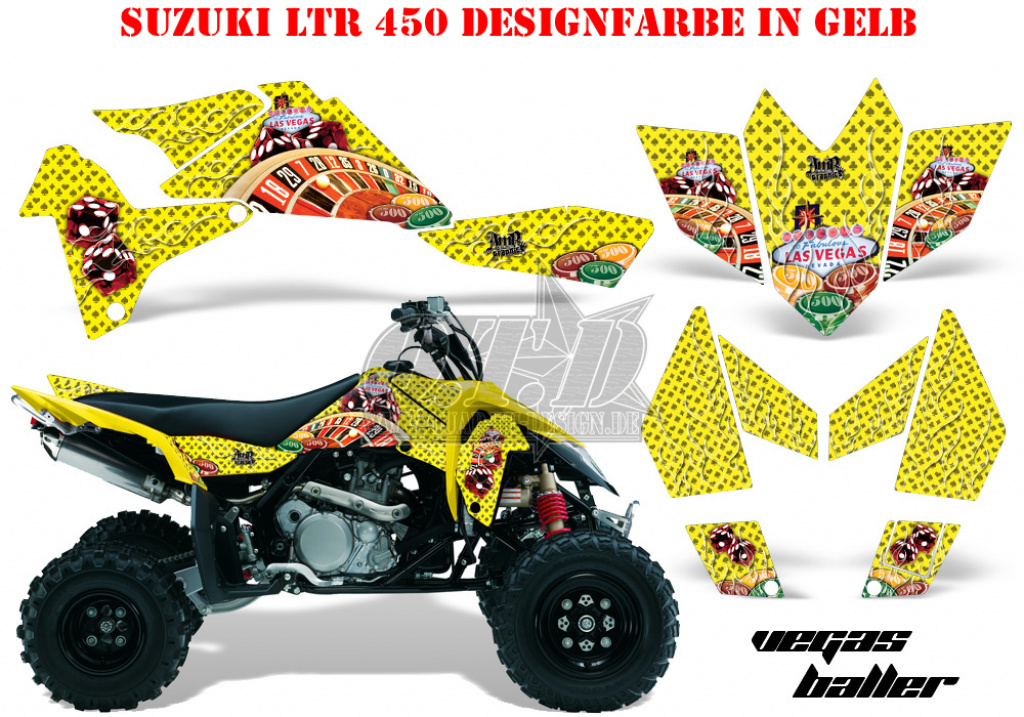 Vegas Baller Gelb für Suzuki LTR 450